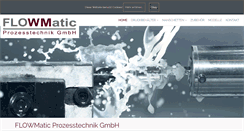 Desktop Screenshot of flowmatic.de