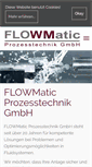 Mobile Screenshot of flowmatic.de
