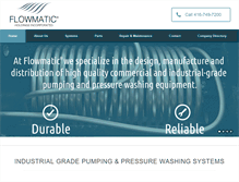 Tablet Screenshot of flowmatic.ca